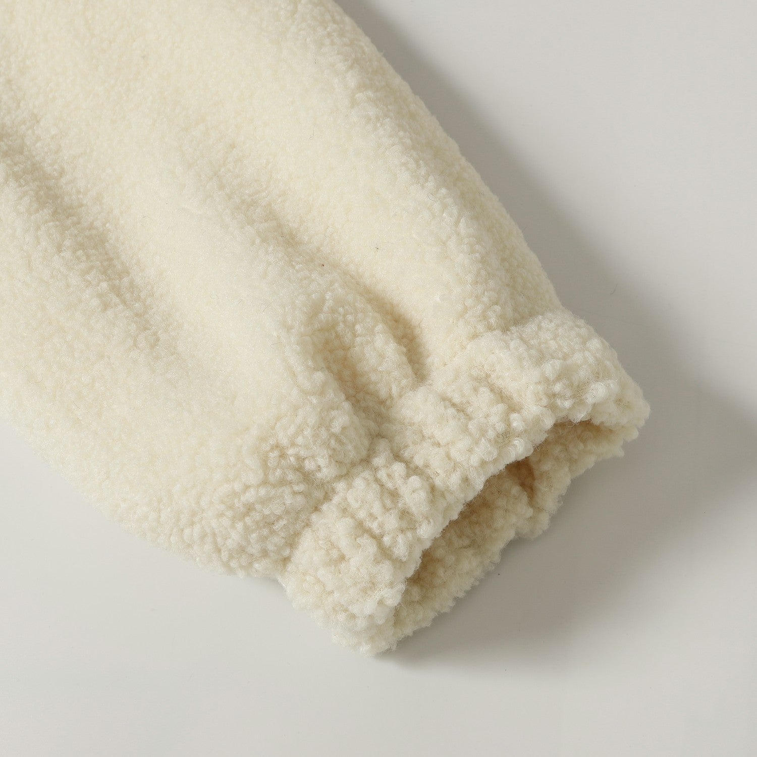 Chrome-Hearts Horseshoe Embroidered Sherpa Jacket - Black Cream Gothic Coat 825