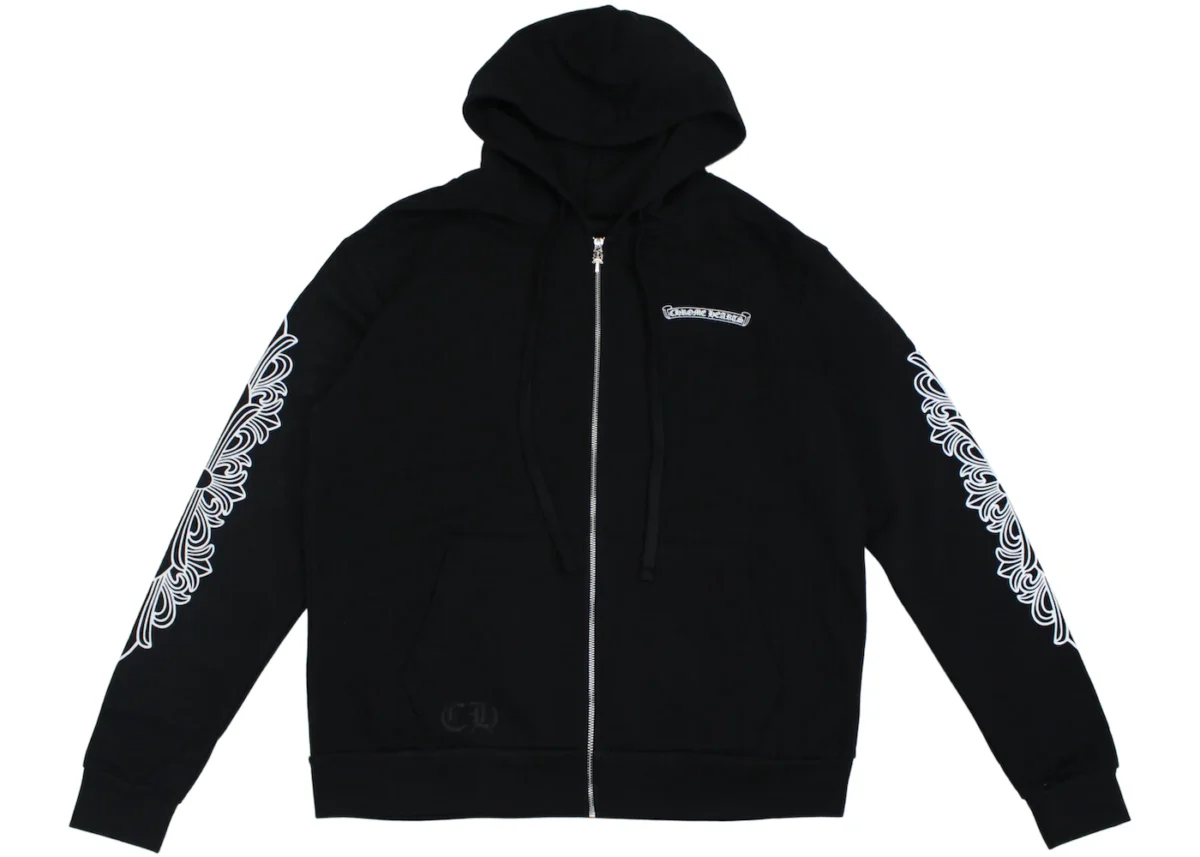 Chrome Hearts Eye Chart Dagger Zip-Up Hoodie