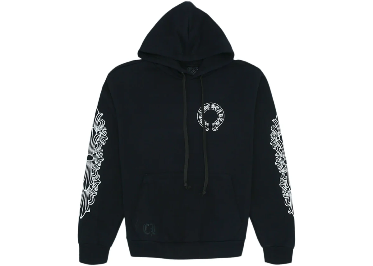 Chrome Hearts Horse Shoe Floral Hoodie