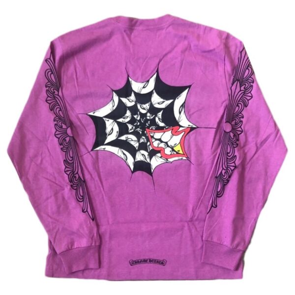 Chrome Hearts Matty Boy Spider Web Long Sleeve – Purple