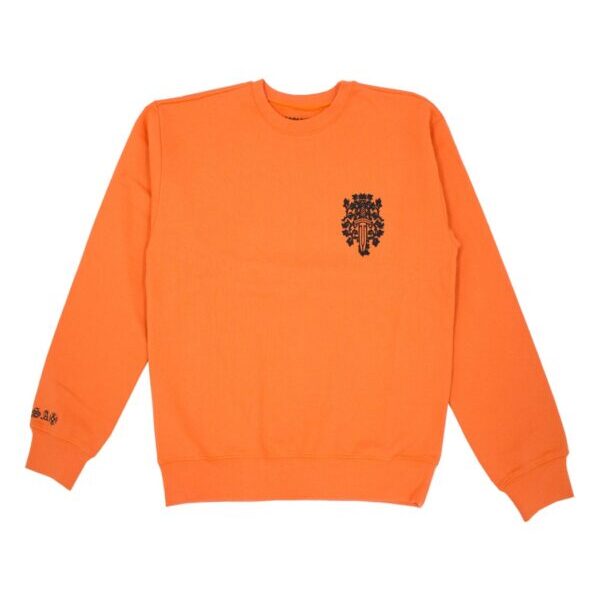 Chrome Hearts Vine Dagger Crewneck Sweatshirt – Orange