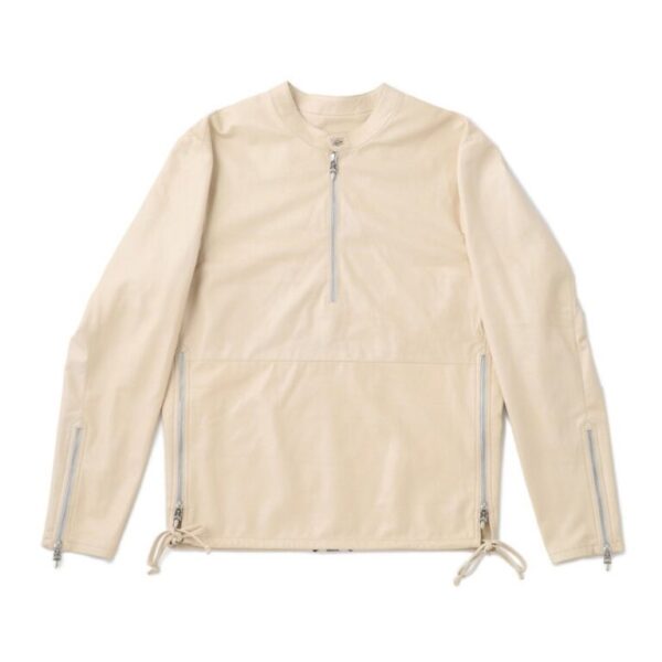 Chrome Hearts x Dover Street Market Ginza Cemetary Spine Leather Jacket – Beige