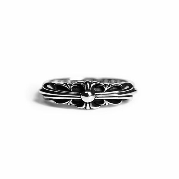 Chrome Hearts Baby Classic Floral Cross Ring