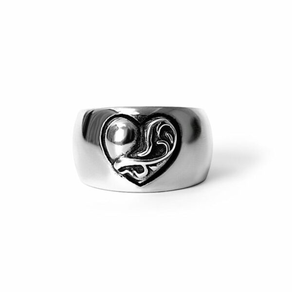 Chrome Hearts Heart Band Ring