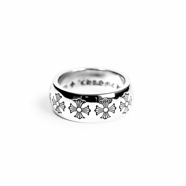 Chrome Hearts Etched Plus Band Ring